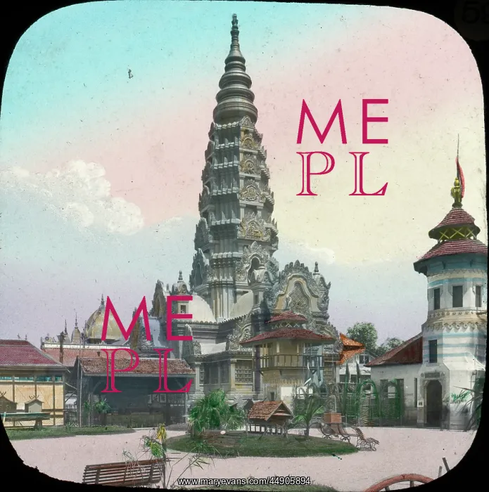 : Paris Exhibition of 1889 - Burmese Temple : Paris Exhibition of 1889 - Burmese Temple