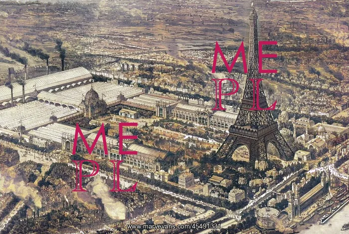  : Paris Exhibition 1889 including Eiffel Tower