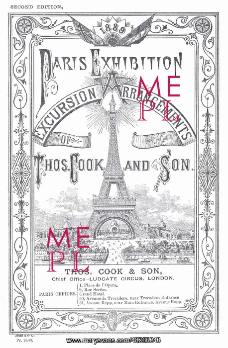 : Paris Exhibition Excursion Arrangements, Thomas Cook : Paris Exhibition Excursion Arrangements, Thomas Cook