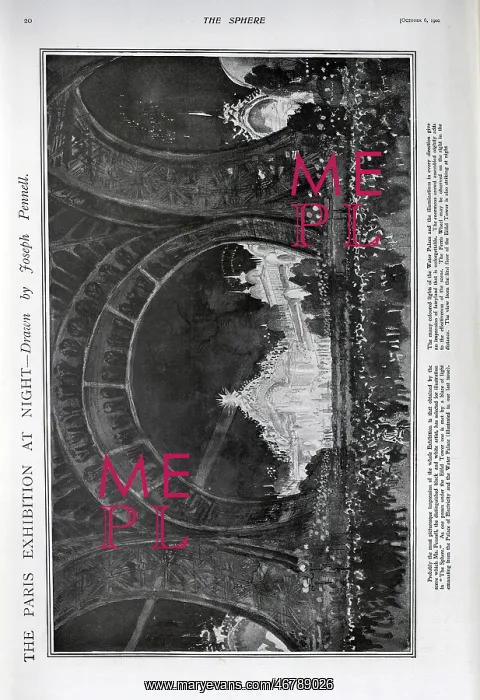 : The Paris exhibition at night : The Paris exhibition at night