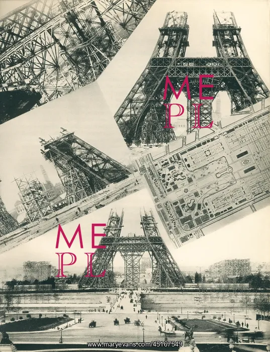 : Paris Expo 1889, Eiffel Tower Construction : Paris Expo 1889, Eiffel Tower Construction