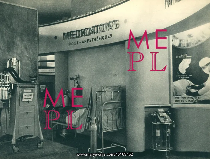 : Paris Expo 1937, Anesthesia Exhibit : Paris Expo 1937, Anesthesia Exhibit