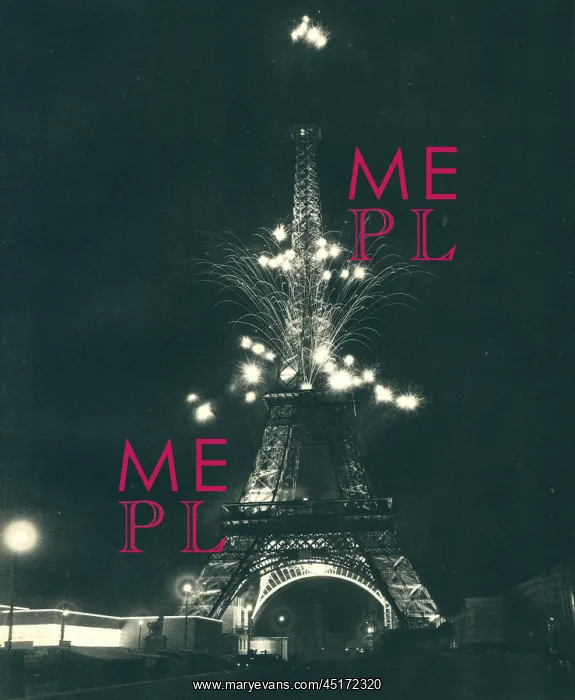 : Paris Expo 1937, Eiffel Tower Fireworks : Paris Expo 1937, Eiffel Tower Fireworks