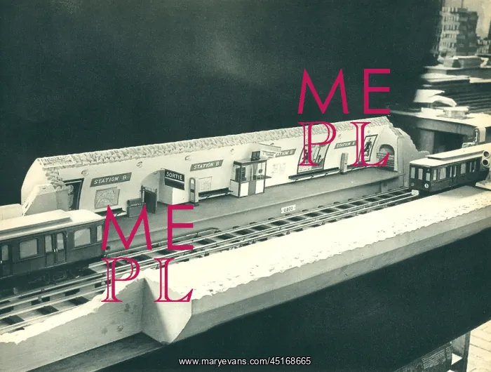 : Paris Expo 1937, Metro Animated Model : Paris Expo 1937, Metro Animated Model