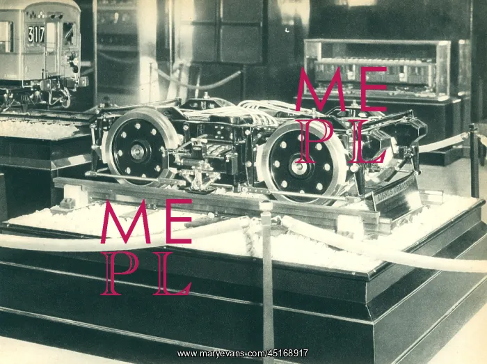 : Paris Expo 1937, Metro Model, Motor Bogie : Paris Expo 1937, Metro Model, Motor Bogie