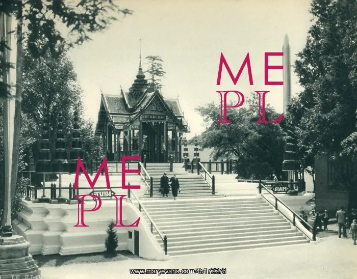 : Paris Expo 1937, The Pavilion Of Siam : Paris Expo 1937, The Pavilion Of Siam