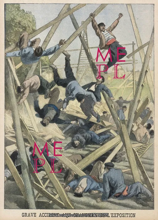 : PARIS EXPOSITION 1900 ACCIDENT : PARIS EXPOSITION 1900 ACCIDENT