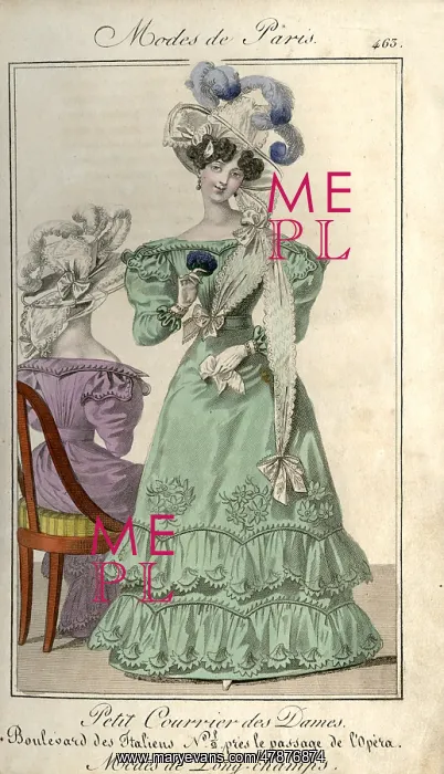 : Paris fashion of the 1820s : Paris fashion of the 1820s