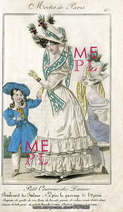 : Paris fashion of the 1820s : Paris fashion of the 1820s