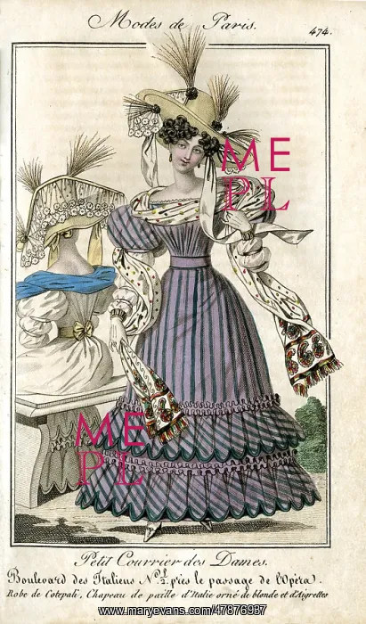 : Paris fashion of the 1820s : Paris fashion of the 1820s