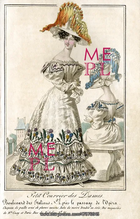 : Paris fashion of the 1820s : Paris fashion of the 1820s