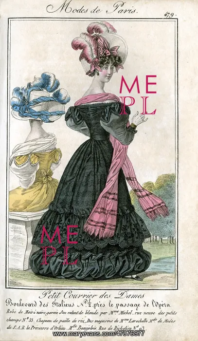 : Paris fashion of the 1820s : Paris fashion of the 1820s