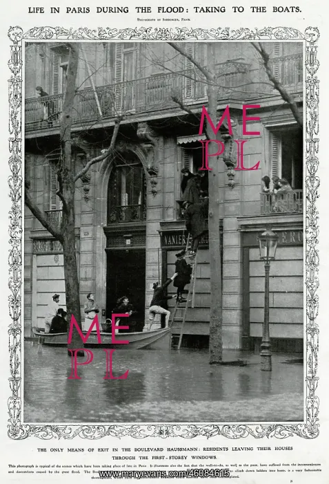 : Paris during flood 1910 : Paris during flood 1910