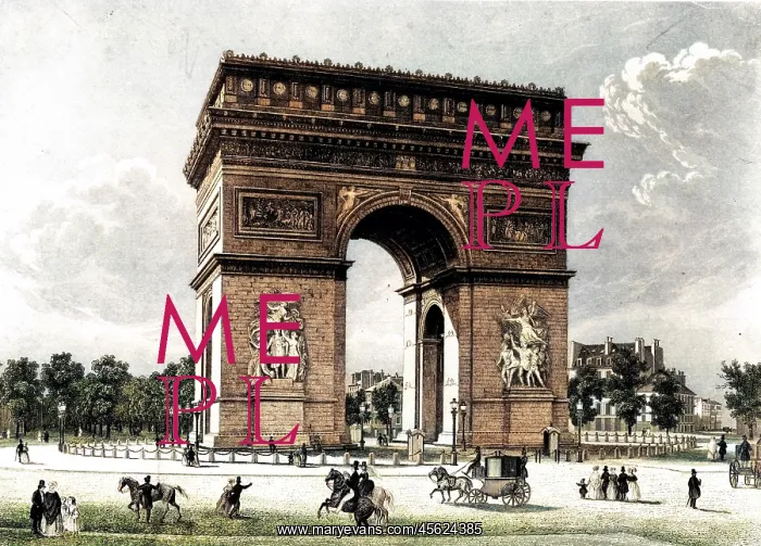 : Paris, France - Arc de Triomphe : Paris, France - Arc de Triomphe