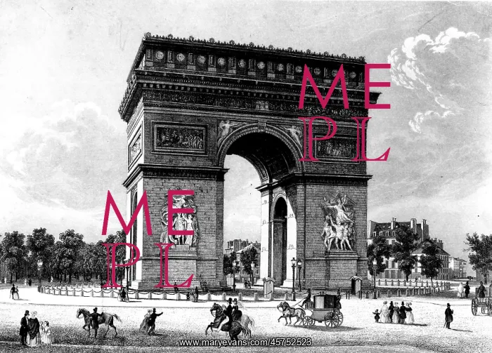  : Paris, France - Arc de Triomphe