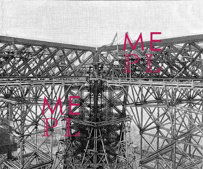  : Paris, France - Tour Eiffel, construction
