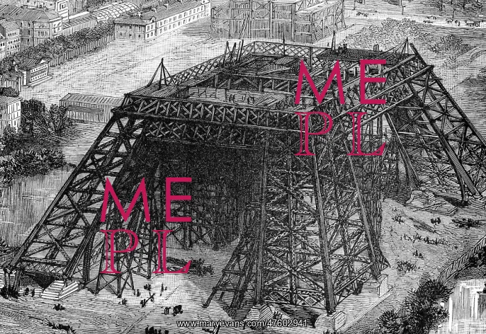 : Paris, France - Tour Eiffel, Construction : Paris, France - Tour Eiffel, Construction