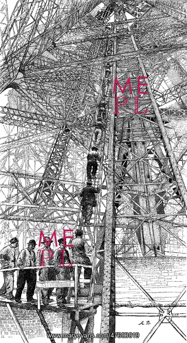 : Paris, France - Tour Eiffel, Construction : Paris, France - Tour Eiffel, Construction