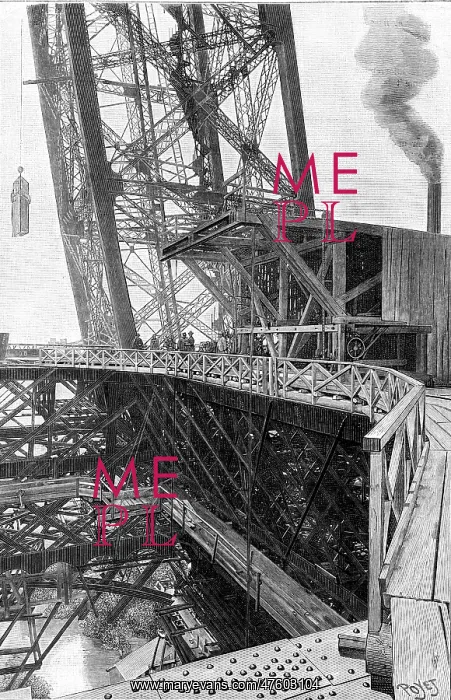 : Paris, France - Tour Eiffel, Construction : Paris, France - Tour Eiffel, Construction