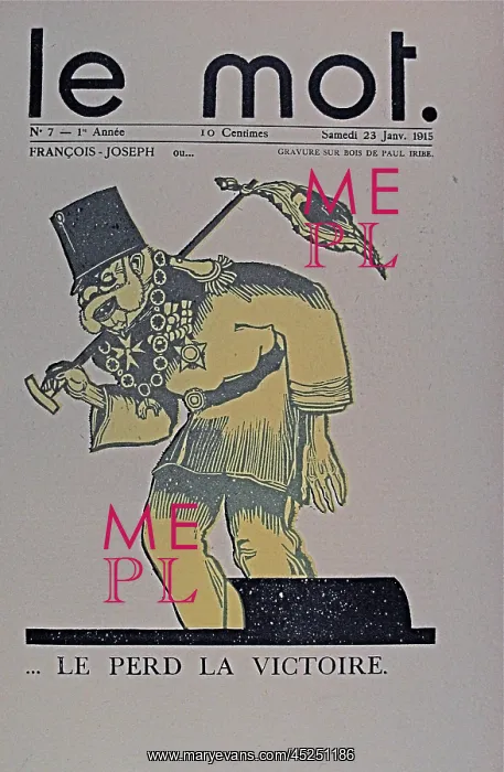 : Paris: Le Mot 1914-1915 Bound folio : Paris: Le Mot 1914-1915 Bound folio