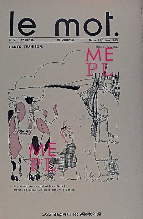 : Paris: Le Mot 1914-1915 Bound folio : Paris: Le Mot 1914-1915 Bound folio