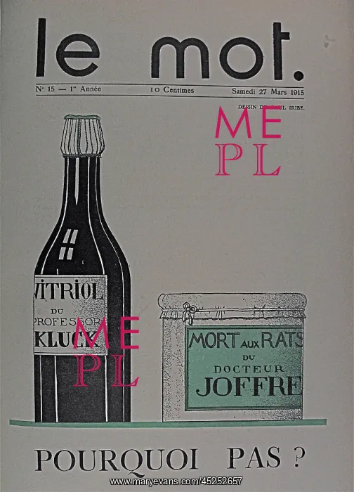 : Paris: Le Mot 1914-1915 Bound folio : Paris: Le Mot 1914-1915 Bound folio