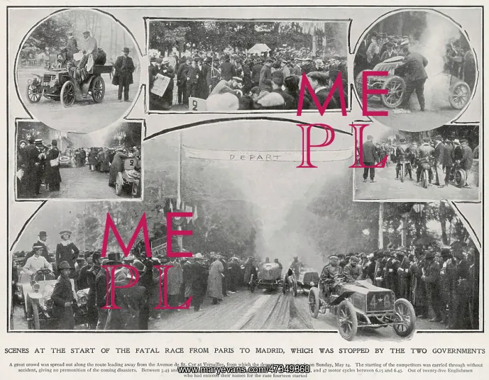 : PARIS-MADRID RACE 1903 : PARIS-MADRID RACE 1903