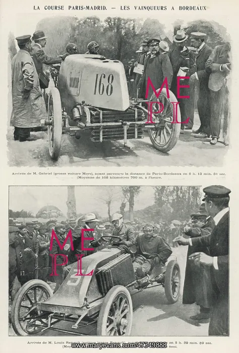 : PARIS-MADRID RACE 1903 : PARIS-MADRID RACE 1903