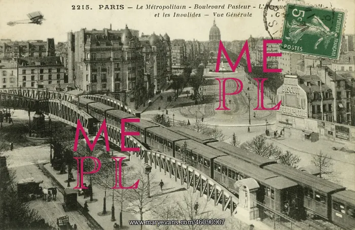 : Paris - The Metro - Boulevard Pasteur - Les Invalides : Paris - The Metro - Boulevard Pasteur - Les Invalides