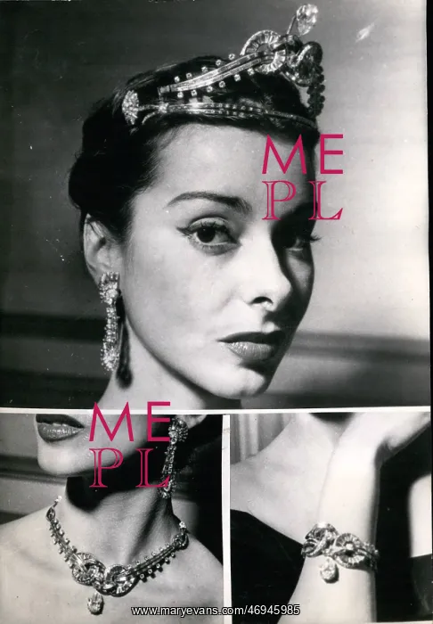 : Paris model Fabienne in diadem for Coronation : Paris model Fabienne in diadem for Coronation