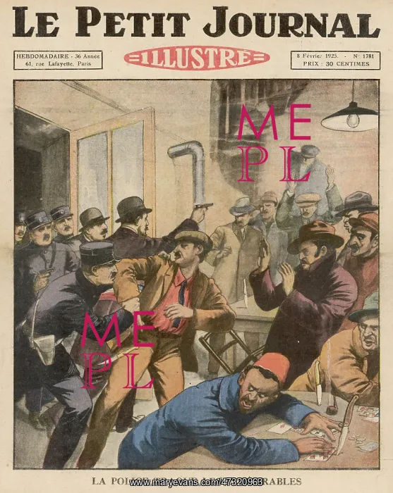 : PARIS POLICE RAID / 1925 : PARIS POLICE RAID / 1925