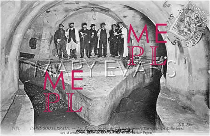 : PARIS SEWERS 1907 : PARIS SEWERS 1907