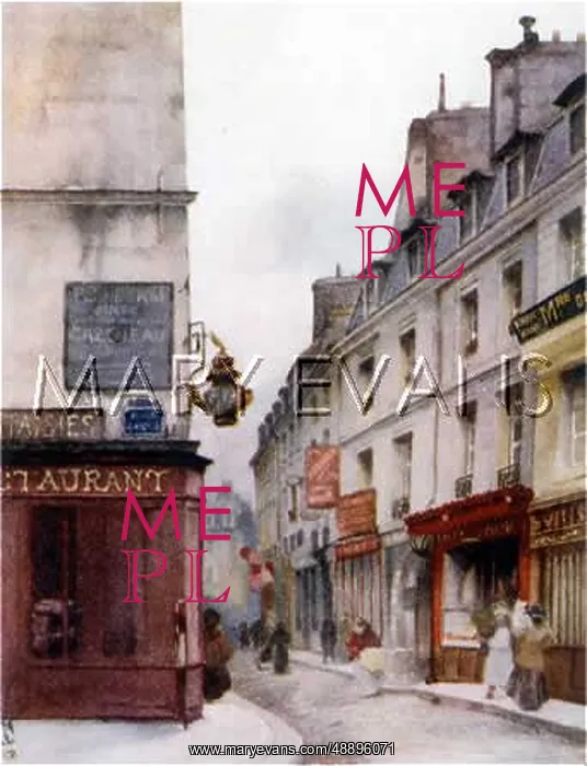 : PARIS / SIDE STREET 1908 : PARIS / SIDE STREET 1908
