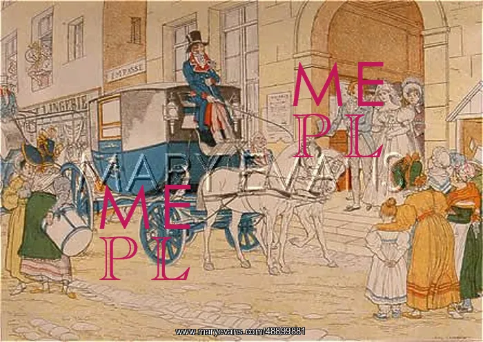 : PARIS STREET SCENE 1830 : PARIS STREET SCENE 1830