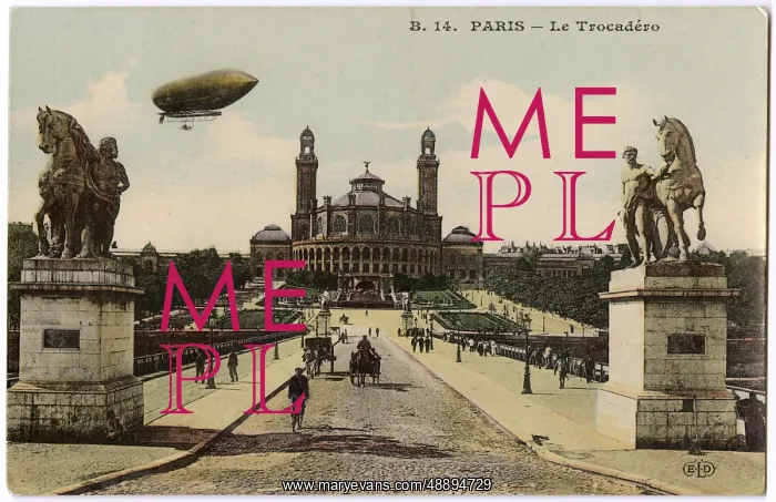 : PARIS / TROCADERO / AIRSHIP : PARIS / TROCADERO / AIRSHIP