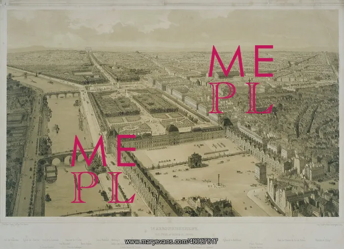  : Paris, view above the Louvre