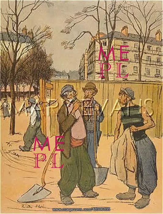: PARIS WORKMEN 1909 : PARIS WORKMEN 1909