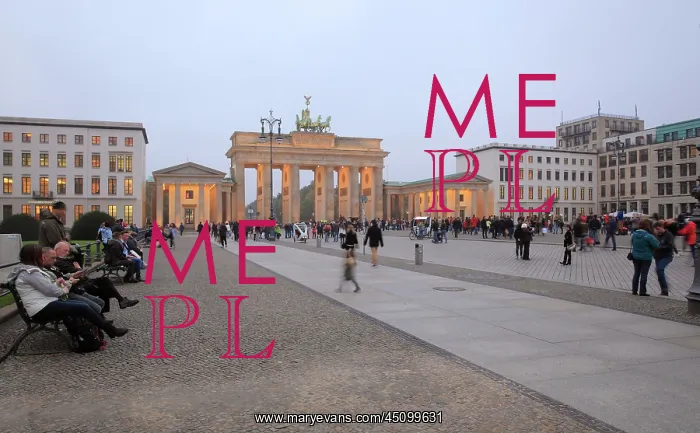 : Pariser Platz and Brandenburg Gate, Berlin, Germany : Pariser Platz and Brandenburg Gate, Berlin, Germany