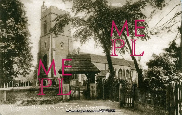 : Parish Church & Lychgate, Reigate, Surrey : Parish Church & Lychgate, Reigate, Surrey