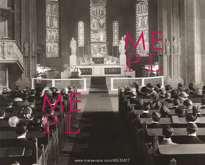 : Parishioners attending mass : Parishioners attending mass