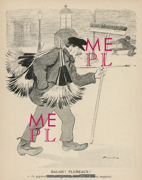 : PARISIAN BROOM SELLER : PARISIAN BROOM SELLER