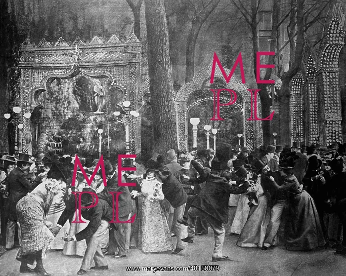 : Parisian dancing bar Bal Bullier, 1909 : Parisian dancing bar Bal Bullier, 1909