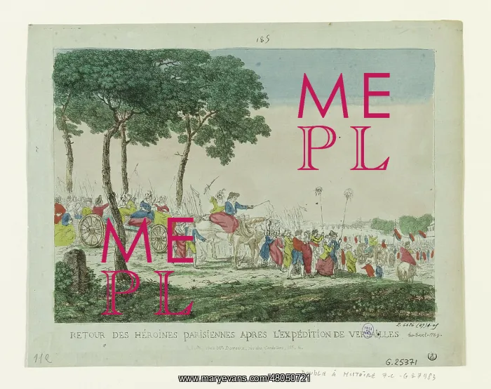 : Parisian Heroines Back From their Expedition in Versailles : Parisian Heroines Back From their Expedition in Versailles