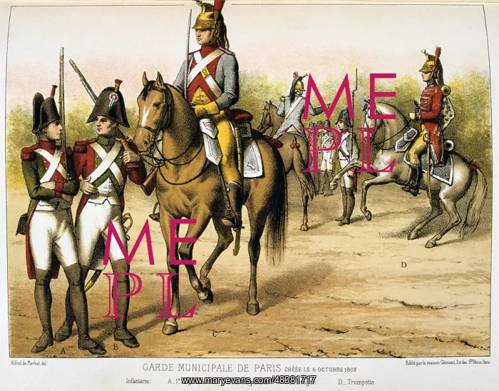 : Parisian Municipal Guard, created 1802. From : Parisian Municipal Guard, created 1802. From