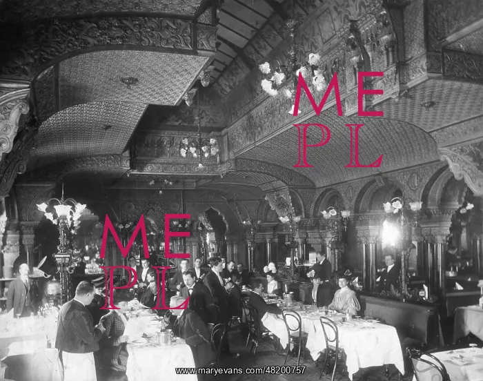 : Parisian restaurant, 1905 : Parisian restaurant, 1905