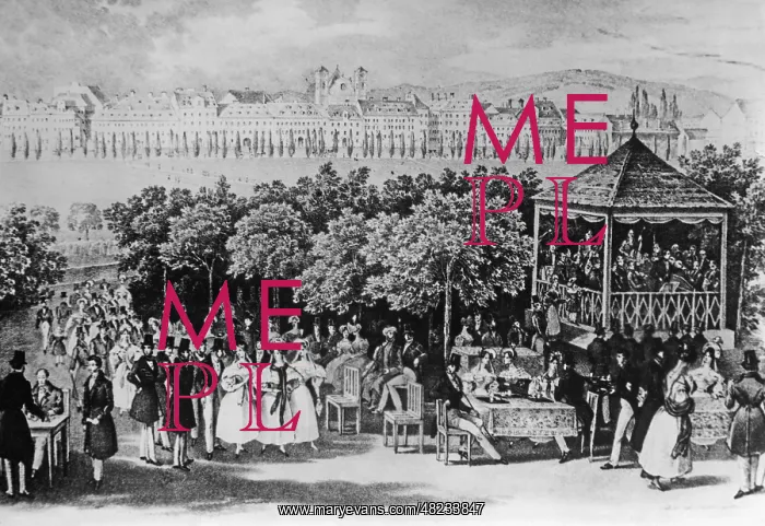 : The Park-Cafe in Vienna in the 19th century : The Park-Cafe in Vienna in the 19th century