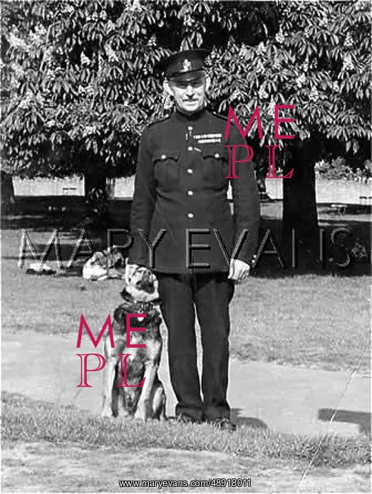 : PARK KEEPER & DOG : PARK KEEPER & DOG