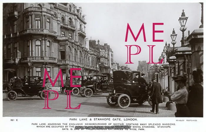 : Park Lane and Stanhope Gate, London : Park Lane and Stanhope Gate, London