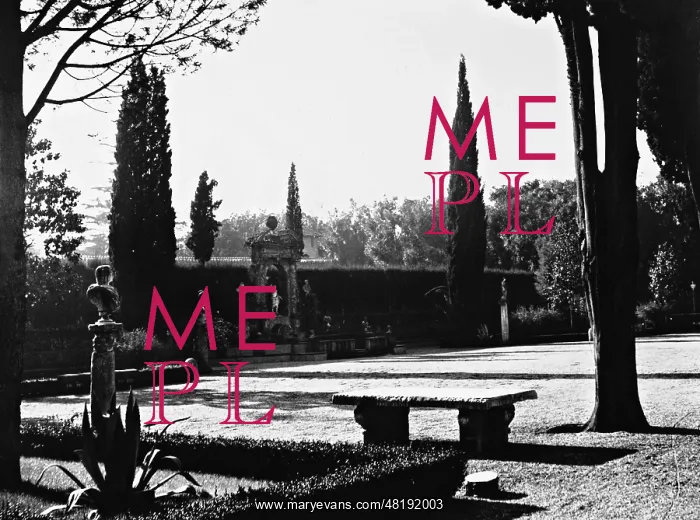 : Park of the Villa Massimo in Rome, 1933 : Park of the Villa Massimo in Rome, 1933