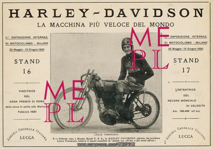 : PARKHURST ON MOTORBIKE : PARKHURST ON MOTORBIKE